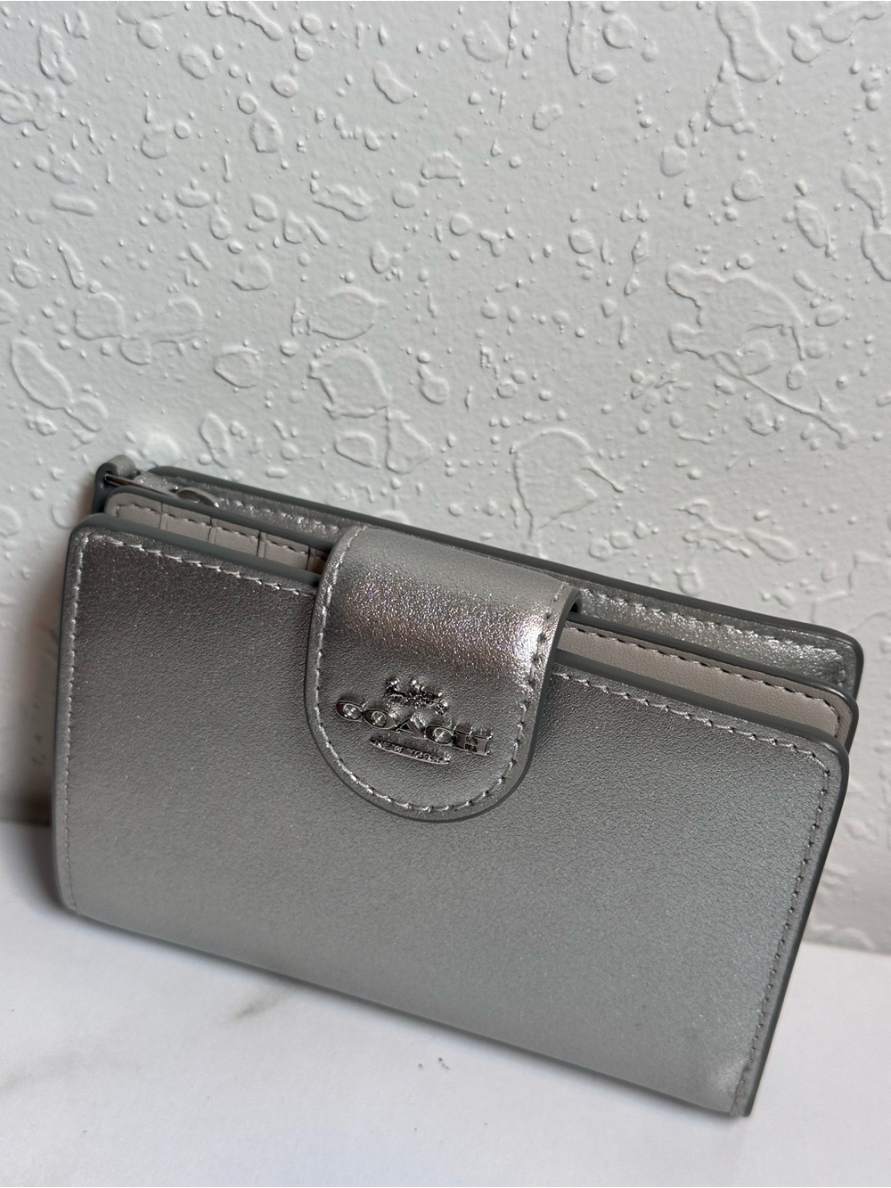 Coach Medium Corner Zip
Metallic Wallet
